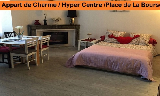 Hotel de Ville - Quinconces Apartamento | Bordeaux Hyper Centre ville Rue Courbin renovado, acogedor y luminoso