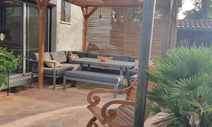 Gradignan Casa | Bordelais - 7/8 personas-Comfort casa, tranquilo, acogedor