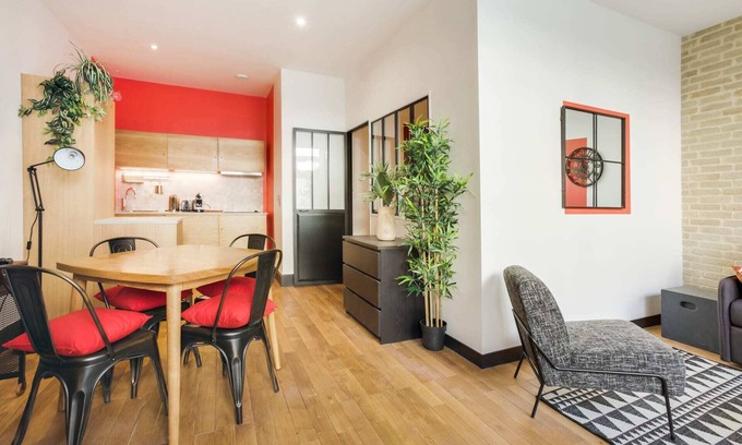 Republique–Point-du-Jour Apartamento | Boulogne 1 - Una Habitación Piso, Capacidad 4