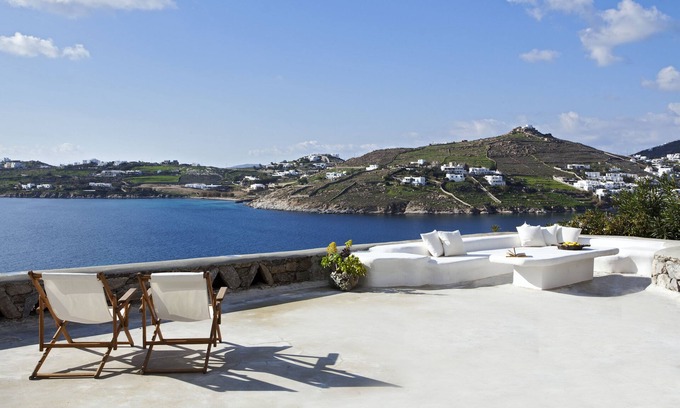 Ornos Villa | Boundless Blue Mykonos Beachfront Villa