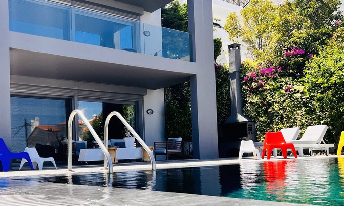 Kallitechnoupoli Casa | Boutique aegean villa with privet pool