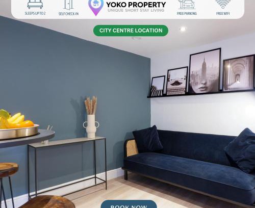 Rugby Apartamento | Boutique Apartment - City Centre - Free Parking, Fast Wifi and Smart TV by Yoko Property