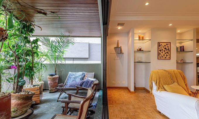 Vila Nova Conceicao Apartamento | Garden balcony 2-dorms spacious & comfort apartment @ VNC