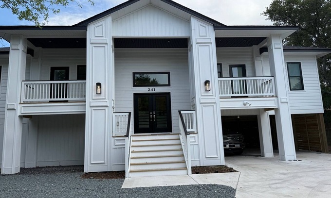 Southern Shores Casa | Brand new! Family friendly, walk to beach, private pool, hot tub, and elevator