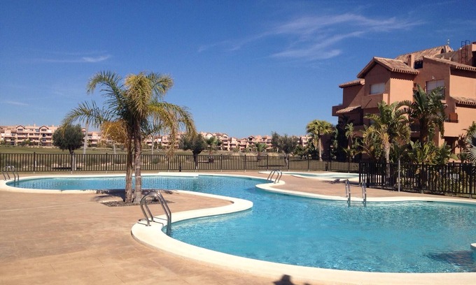 Torre-Pacheco Apartamento | Nueva marca de lujo en primera línea de Apartamento Con Golf, piscina y vistas al lago