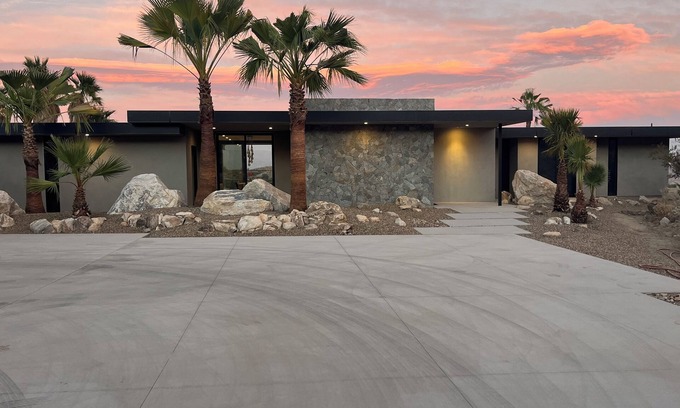 Palm Desert Casa | Brand New, Organic Modern Luxury Escape on 7 acres. Ultra private. 360 mt views.