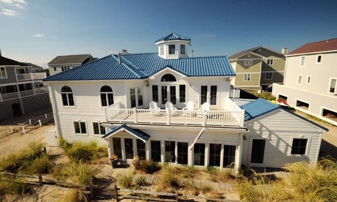 Dewey Beach Casa | Impresionante casa frente al mar completa de One-of-a carácter amable (360 grados gira de enlace)