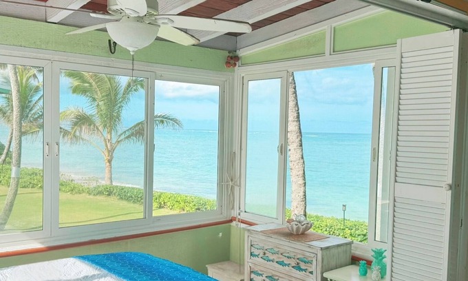 Punaluu Cabaña | Impresionante vista al mar Beach Cottage