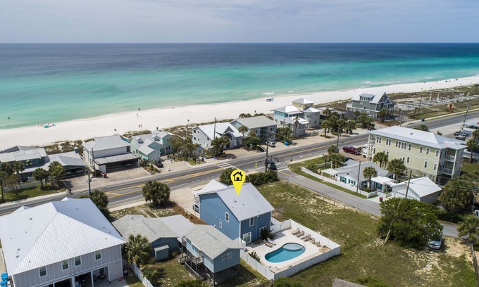 Miramar Beach Casa | Lujo Panama City Beach Casa de vacaciones w / piscina privada! ~ A pocos pasos de la playa!