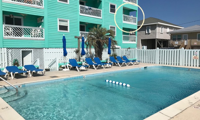 Carolina Beach Condominio | ☀ Ventoso, condominio abierto, a pasos de la playa y del paseo marítimo con vista al mar y piscina ☀