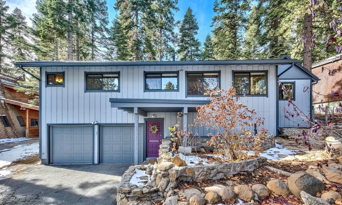 Tahoe Vista Casa | Bright, airy home near lake and skiing.