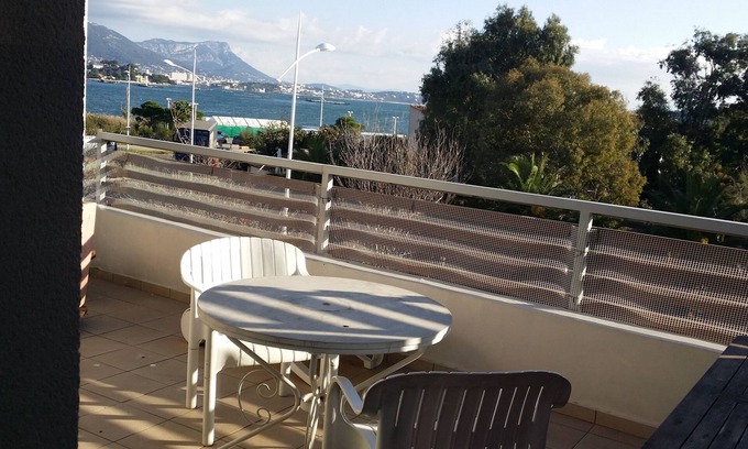 Les Sablettes Apartamento | Apartamento luminoso con hermosa terraza - vista al mar