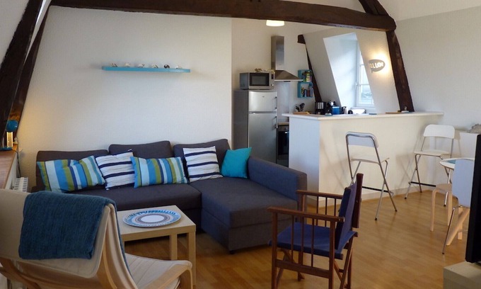 Honfleur Apartamento | Bright apartment in a historic building classified 3 stars