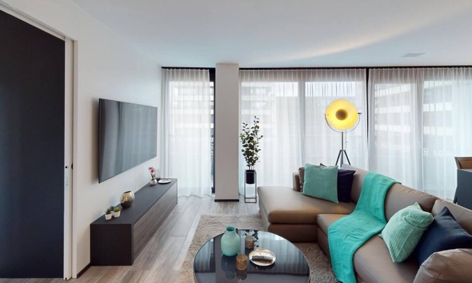 Uster District Apartamento | Bright & Contemporary 1 Bed Apartments with Terrace! Block E, Sonnentalstrasse