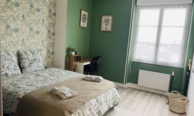 Chatellerault Apartamento | Apartamento-Baño privado con bañera-Balcón