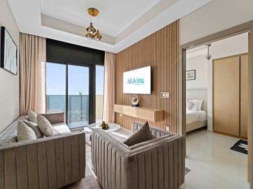 Sheikh Zayed Road Apartamento | Bright & Modern 2BR Apartment with Balcony in Aykon City