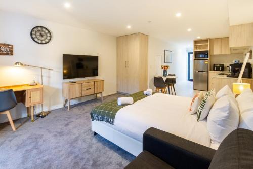 Christchurch City Centre Apartamento | Bright & New Studio Unit Walk to Town