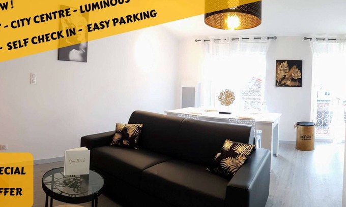 Le Puy-en-Velay Apartamento | ★ Bright ★ Quiet ★ City centre ★ Easy Parking ★ WIFI ★