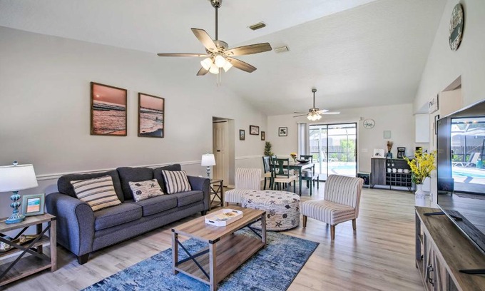 Sebastian Highlands Casa | Bright Sebastian Home with Pool about 7 Mi to Beach!