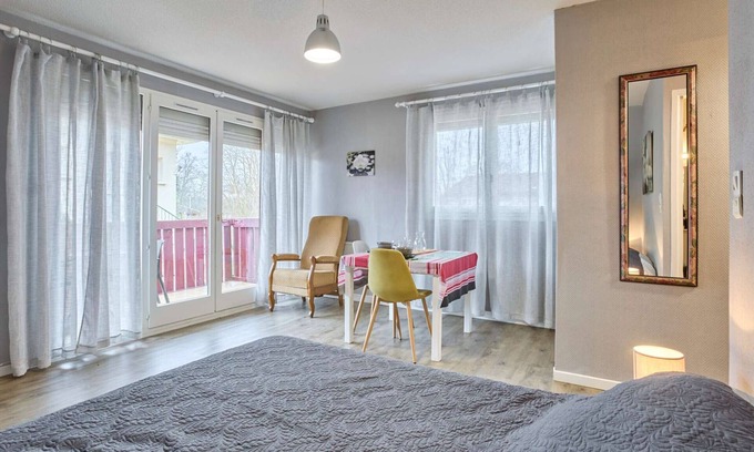 Barbotan-les-Thermes Apartamento | Luminoso T1 bis 26,5 m², balcón sur, aparcamiento, fibra