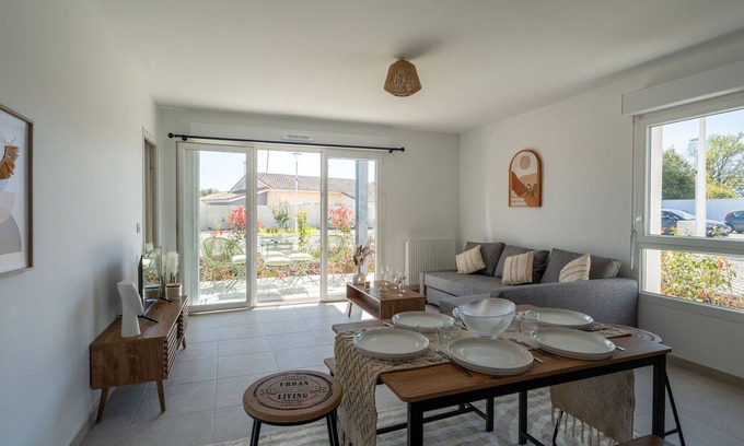 Biscarrosse Apartamento | Apartamento T4 luminoso en Biscarrosse - 6 a 8 pers. - Parking incluido
