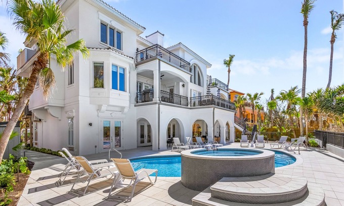 Captiva Casa | Bring the Family! Beachfront Estate, Private Pool+Spa, 9 Bedrooms, Sleeps 30