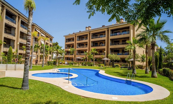 Platja de l'Arenal Apartamento | Brisas del Arenal Apartment Javea, Terraza, AC y Piscina