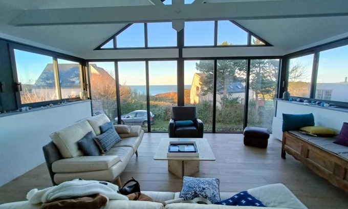 Pleherel-Plage-Vieux-Bourg Casa | vivienda unifamiliar, a 350 metros de la playa, con vistas al mar