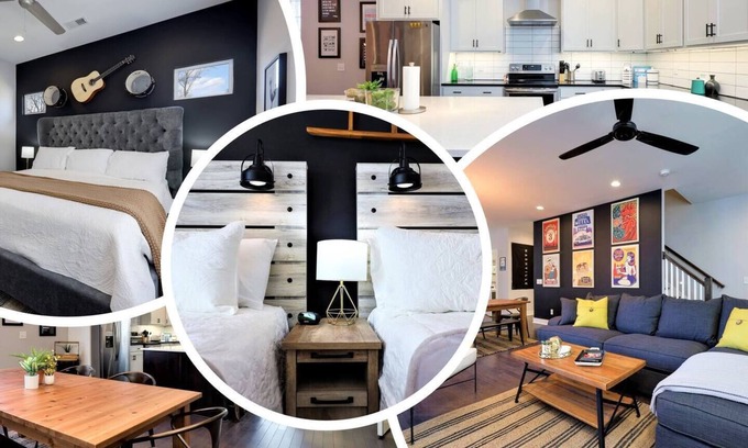 Historic Waverly Casa | Broadway (5 Min) 12South Sleeps 12 2x Garage