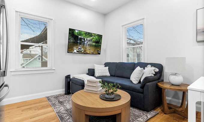 Griggs Park Apartamento | Brookline Lux | Rooftop Fenway T BU BC Simmons