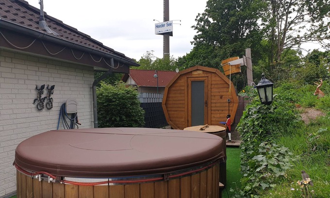 Heede Casa | Bungalow en Heeder See con sauna, bañera, piscina profunda, 8 pers., Wi-Fi,