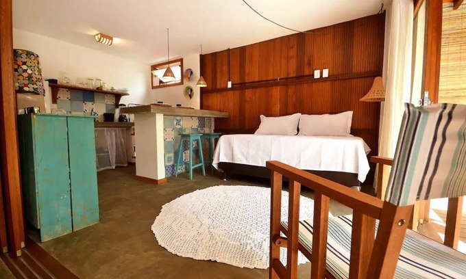 Barra Grande Casa | Bungalow Azul Solteiro- Praia de Algodões, Maraú