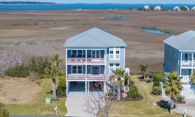 Oceanmarsh Subdivision Casa | Buried Treasure - Great Marsh Views on Harbor!