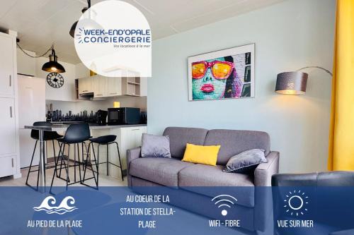 Stella-Plage Apartamento | Côté Sud - Vue mer Stella-Plage