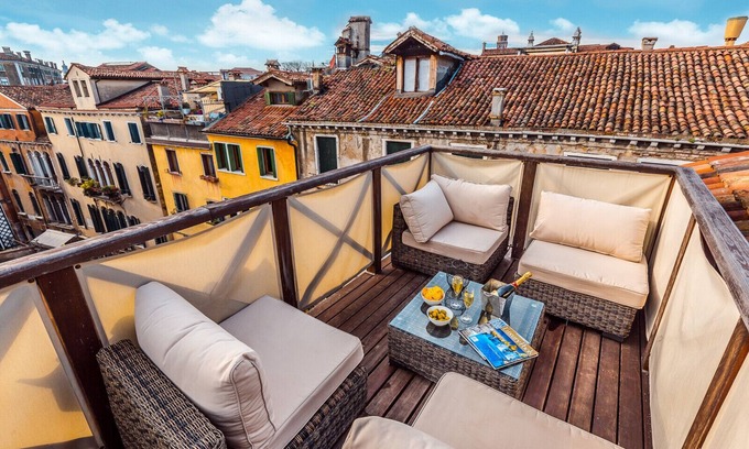 San Marco Apartamento | Espléndida terraza en la azotea 'altana' que ofrece un alojamiento excepcional