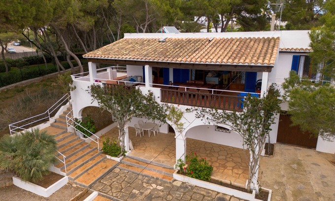 Portocolom Chalet De Esquí | Ca Na Marieta House al lado de la playa con vistas al mar y amplio jardín