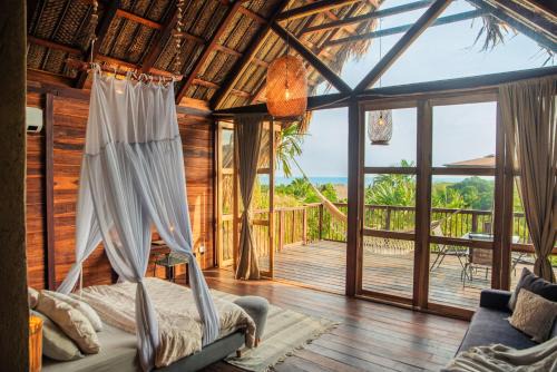 Los Naranjos Casa | Cabaña Colibri Cielva Tayrona Vista al Mar con Aire Acondicionado Tax Free