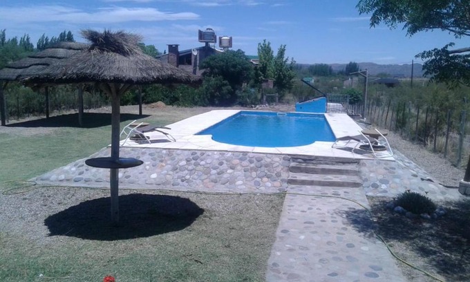 Rama Caida Chalet De Esquí | Cabaña con pileta privada, vista a la montaña