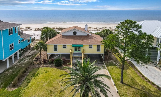 Port St. Joe Casa | CABANA DEL SOL IS A 2BD/2BA GULF FRONT W/AMAZING VIEWS, 2 SCREEN PORCHES!
