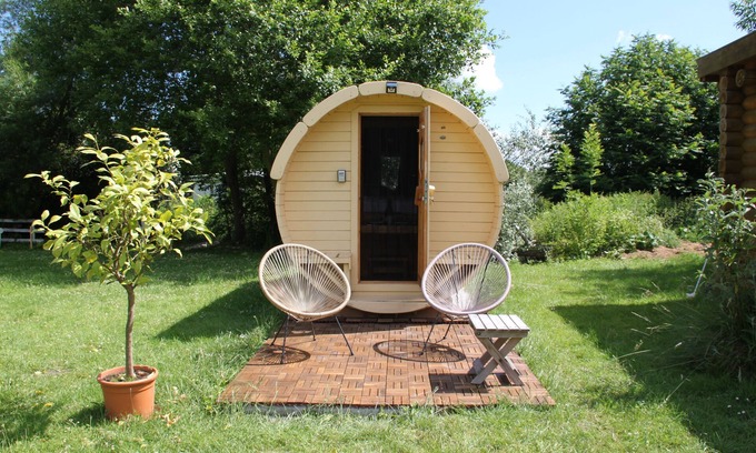 Oldenburg in Holstein Cabina | Cabaña-Económico-Baño compartido-Vista al Jardín-Schlaffass 2