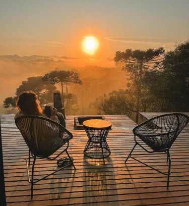 Rio Rufino Casa | Cabana na Serra Lareira e Vista Deslumbrante
