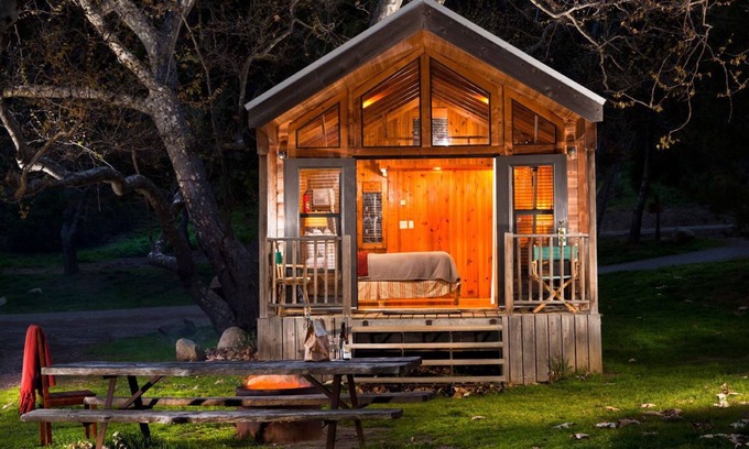 Goleta Cabina | Cabin | Creek Deck + Firepit | No Hidden Fees