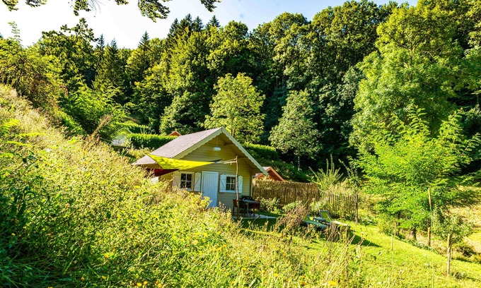 La Salvetat-sur-Agout Cabina | Cabin in the woods, breathtaking view of the Monts de Lacaune