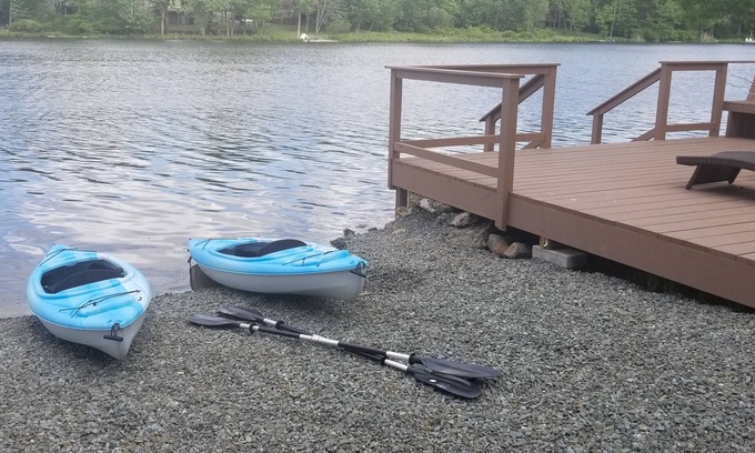 Tobyhanna Chalet De Esquí | Poconos💕, BBQ, LAKEFRONT🏡, Kayak⚓⛵⚓,