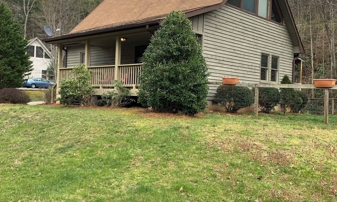 Sylva Cabina | Cabin on the Creek in Sylva with Chicken Coop - Pet friendly!!!