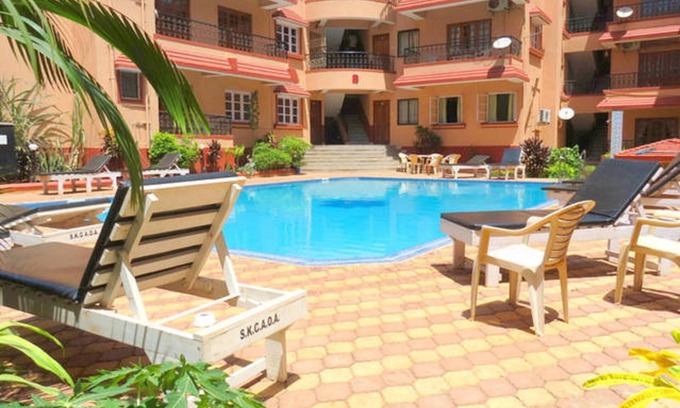 Saunta Vaddo Apartamento | Calangute, Goa, Kyle Gdns, Apt. 103 en planta baja dentro del hermoso complejo
