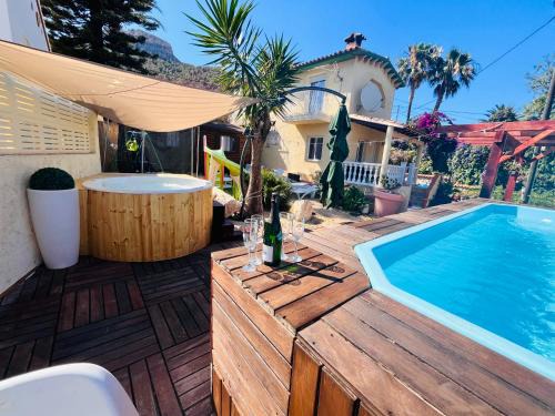 La Canuta Casa | Calpe chalet privado piscina a 5min de la playa y centro jacuzzi barbacoa wifi aire
