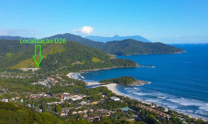 Sao Sebastiao Apartamento | Camburyzinho, gated community 3 suites, panoramic views and privacy.