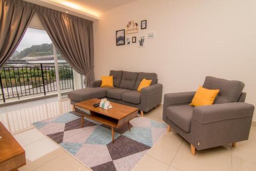 Kampung Raja Apartamento | Cameron Highlands Modern7-Tea Plantation View-Premium Hotel Bed