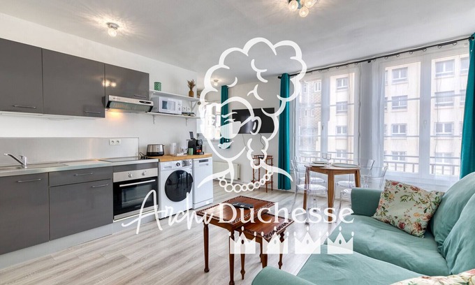 Quartier Vieux Marche-Cathedrale Apartamento | Camille : Joli Appartement Centre Ville Rouen